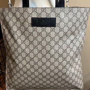 Authentic Gucci gg soft satchel tote